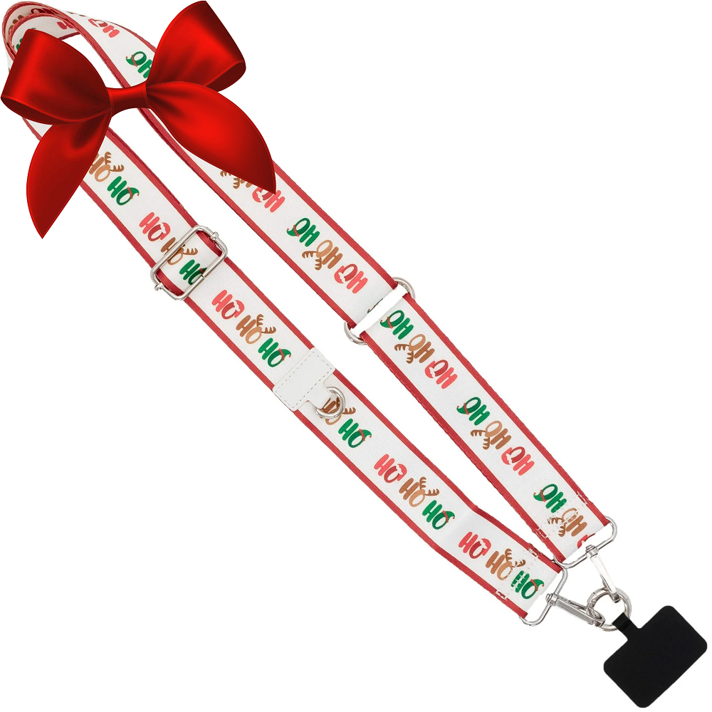 Christmas Collection Cell Phone Lanyard Holiday Fabric Adjustable Universal Fit