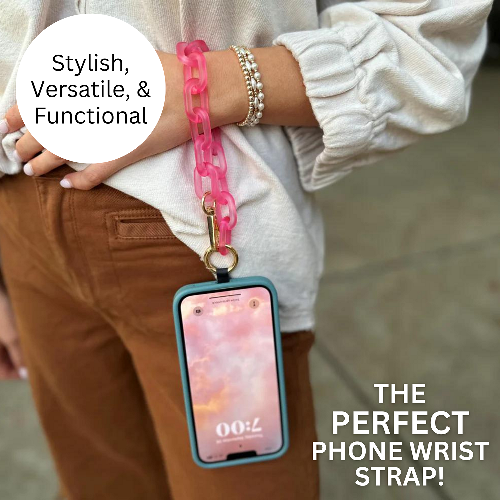 Clip And Go Ice Chain Phone Strap Crossbody Detachable Wallet Pouch
