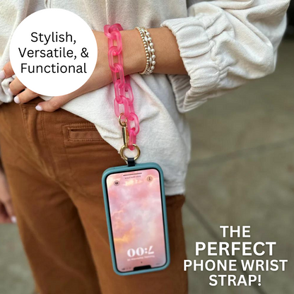 Clip And Go Ice Chain Phone Strap Crossbody Detachable Wallet Pouch