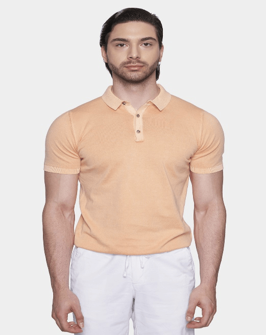 The Mercerized Cotton Polo (Creamsicle Orange) - Shaketea