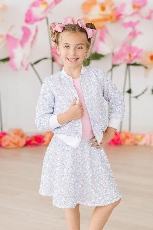 Cotton Candy Sequin Jacket - Shaketea
