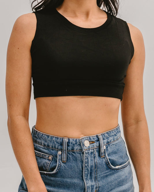 Crew Neck Tank Halftee - Shaketea