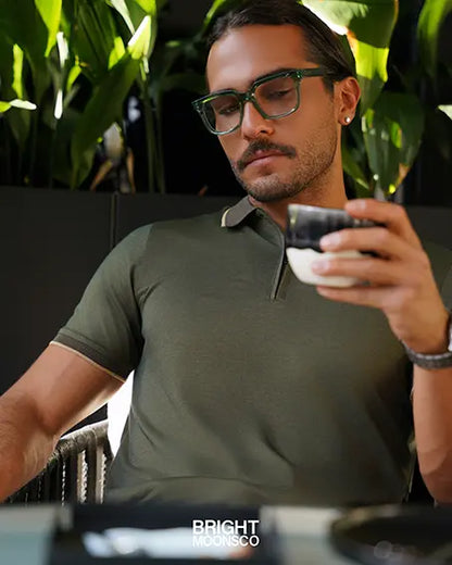 The Mercerized Cotton Polo (Olive)