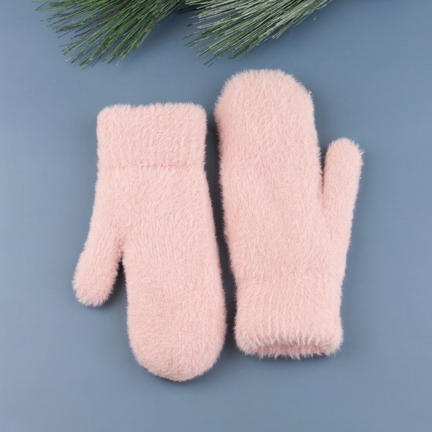 Plush Fur Lined Mittens
