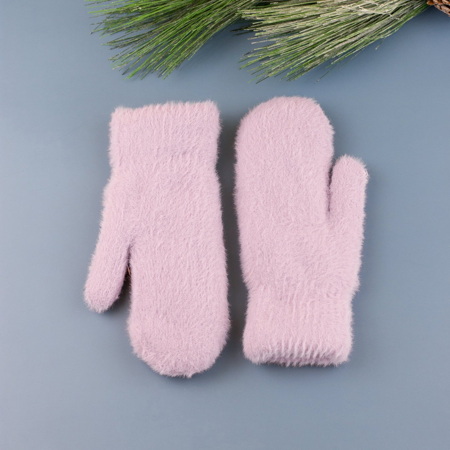 Plush Fur Lined Mittens