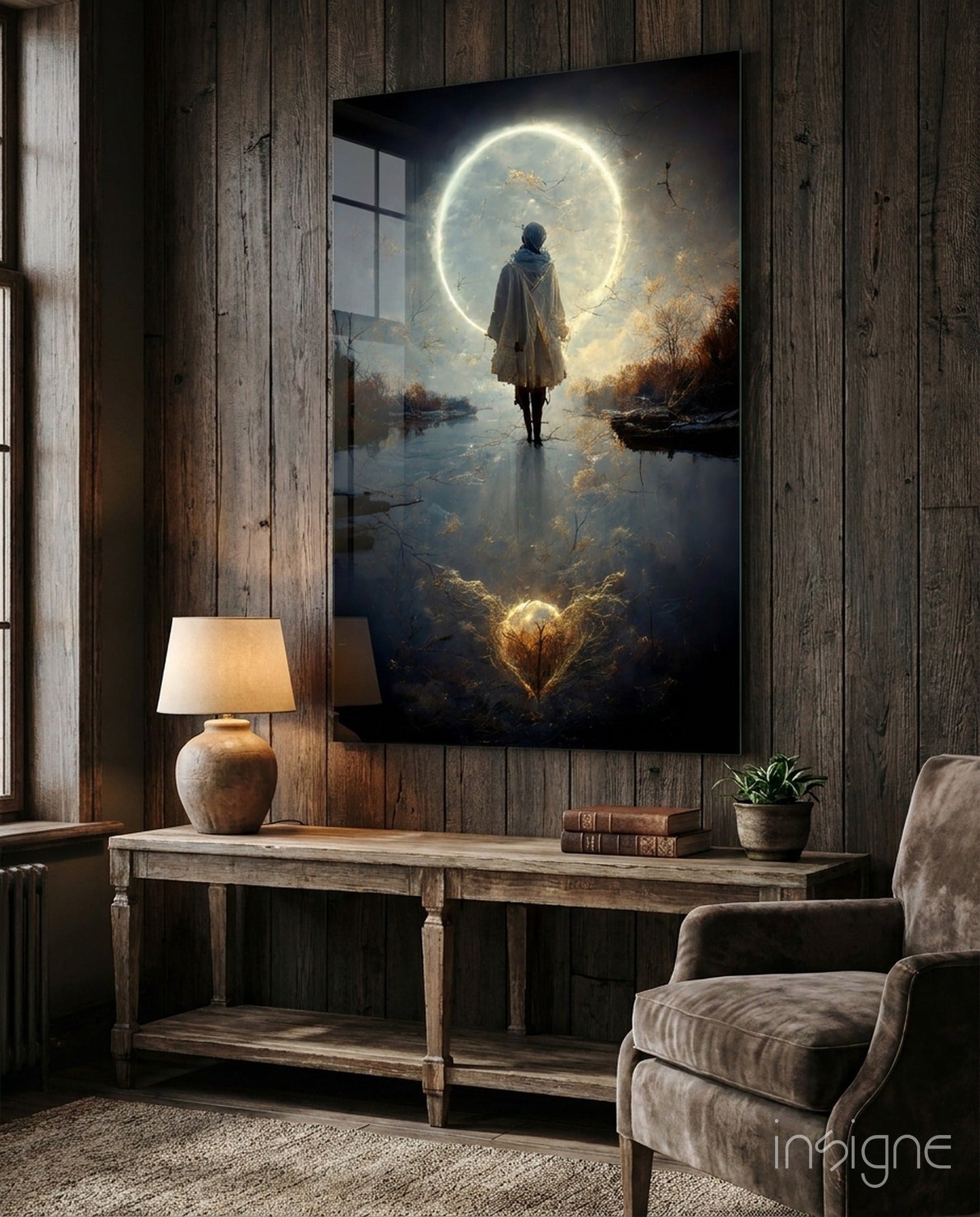 Tranquility Glass Wall Art || Designer Collection