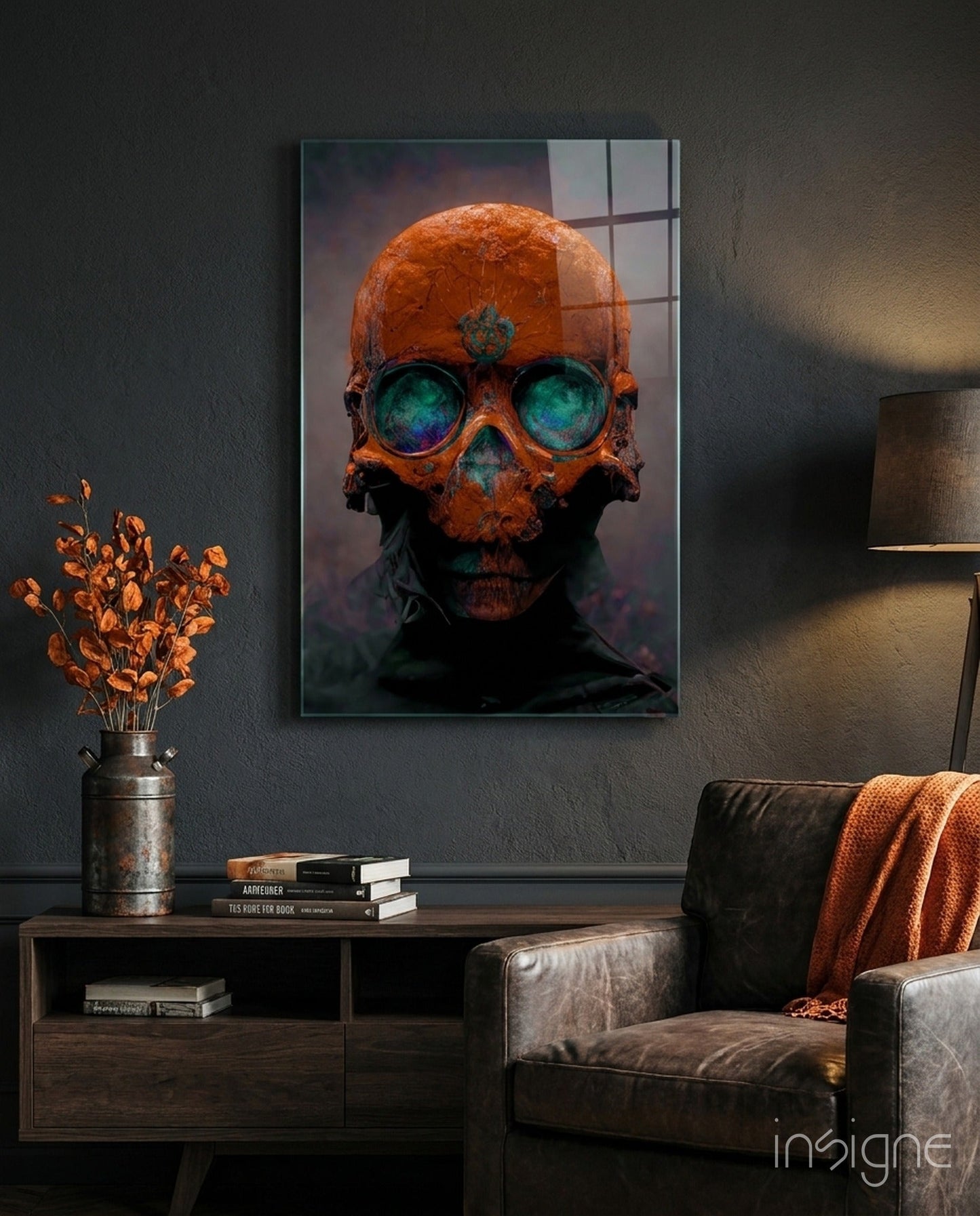 Skull Glass Art  || Designer Collection
