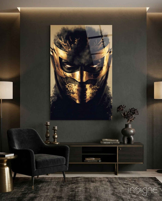 Masked Horror Glass Wall Art  || Designer Collection