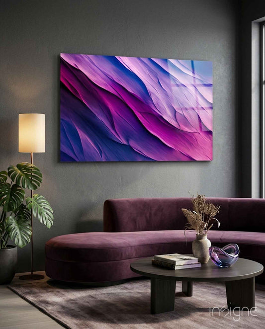 Purple Dance Glass Wall Art  || Designer Collection