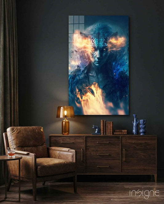 Epic Tiger Glass Wall Art  || Designers Collection