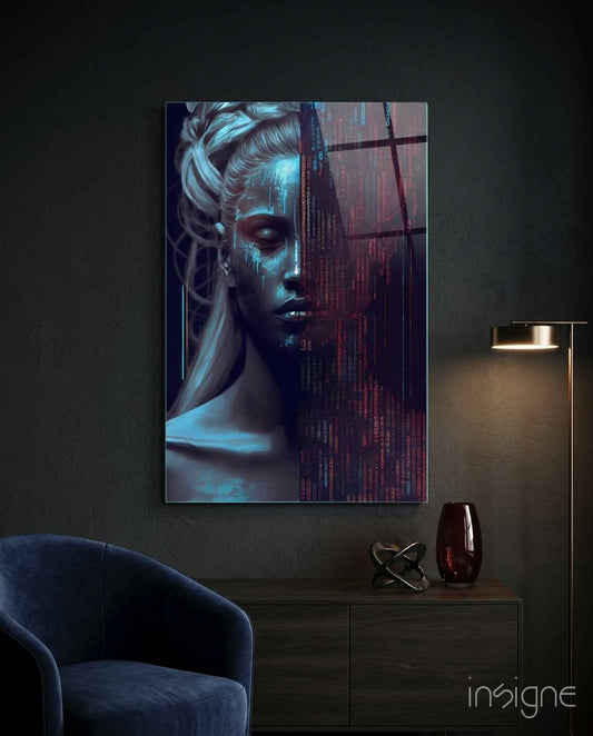 Human Software Glass Wall Art  || Designer Collection