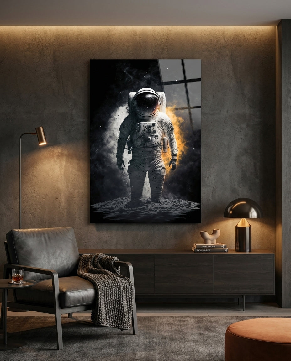 Astronaut  Glass Wall Art  || Designer Collection