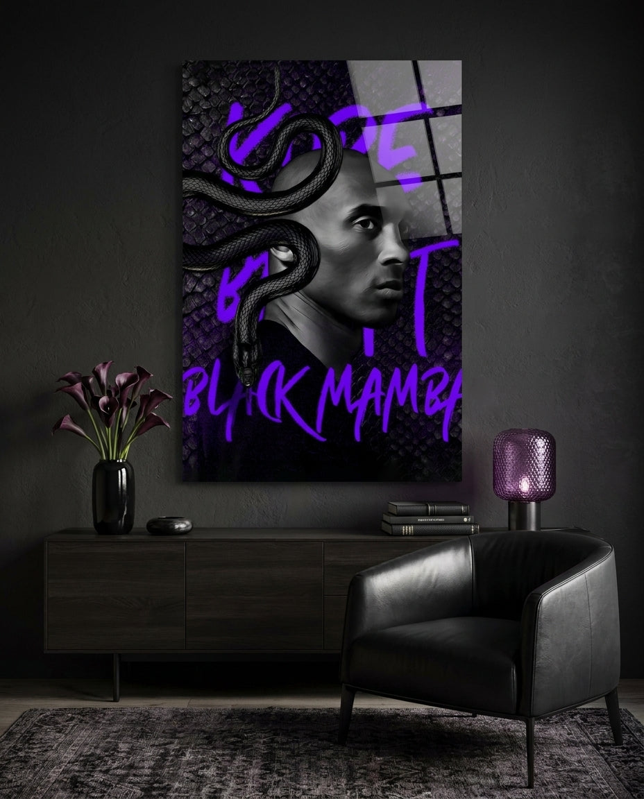 Basketball Star in Motion Glass Wall Art || Designer Collection