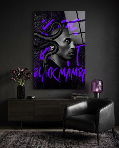 Basketball Star in Motion Glass Wall Art || Designer Collection
