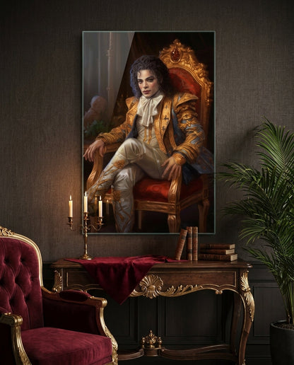 Pop Dancer on the Throne Glass Wall Art || Designer Collection