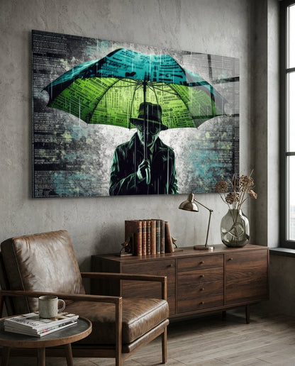Rain of Answers Glass Wall Art || Designer Collection