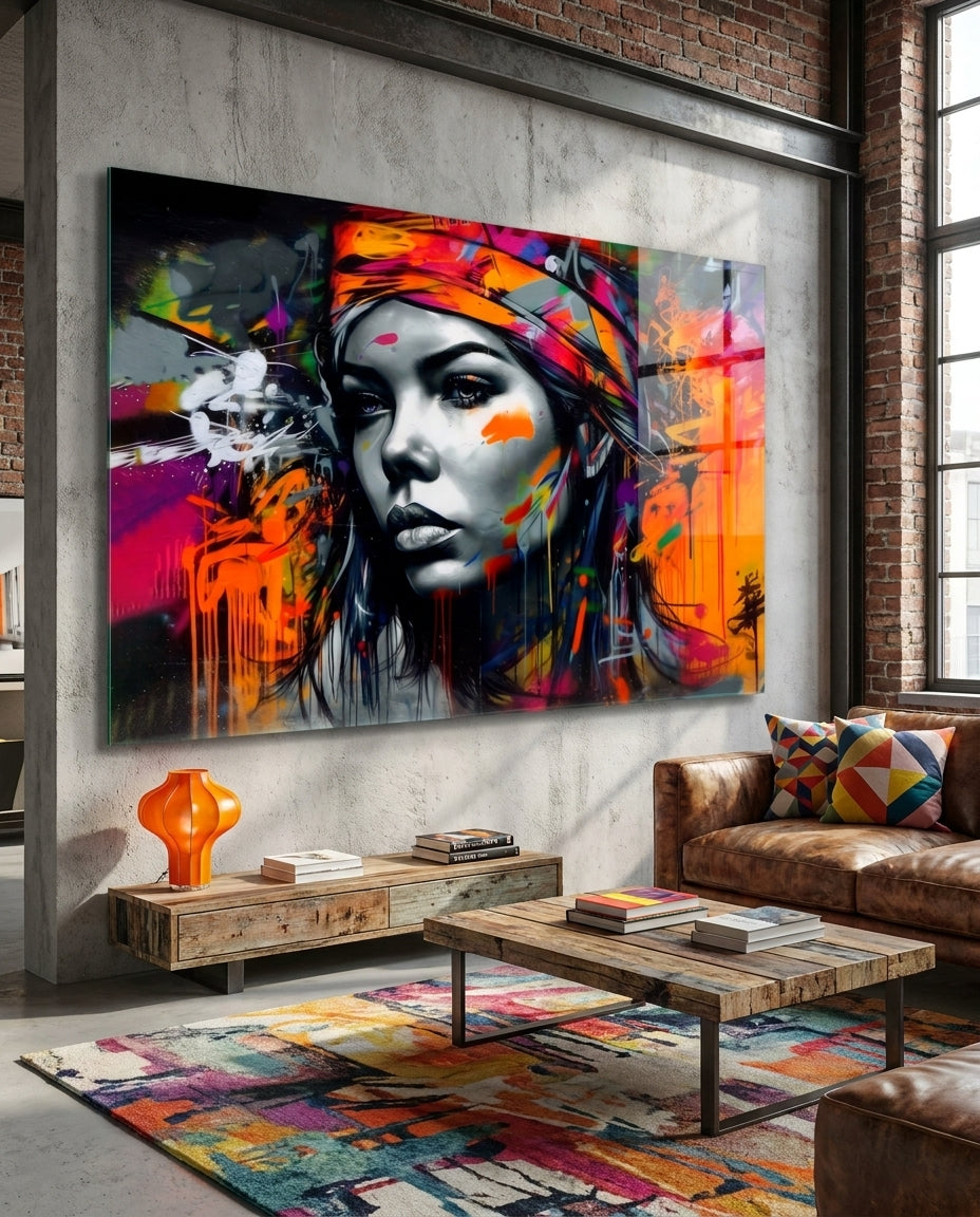 Peaceful Mind Glass Wall Art || Designers Collection