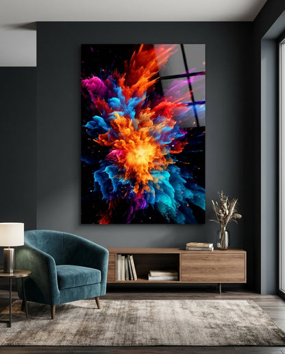 Color Flower Glass Wall Art || Designer Collection