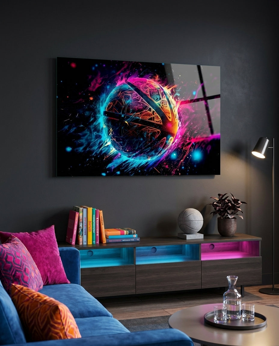 Fireball Glass Wall Art || Designer Collection
