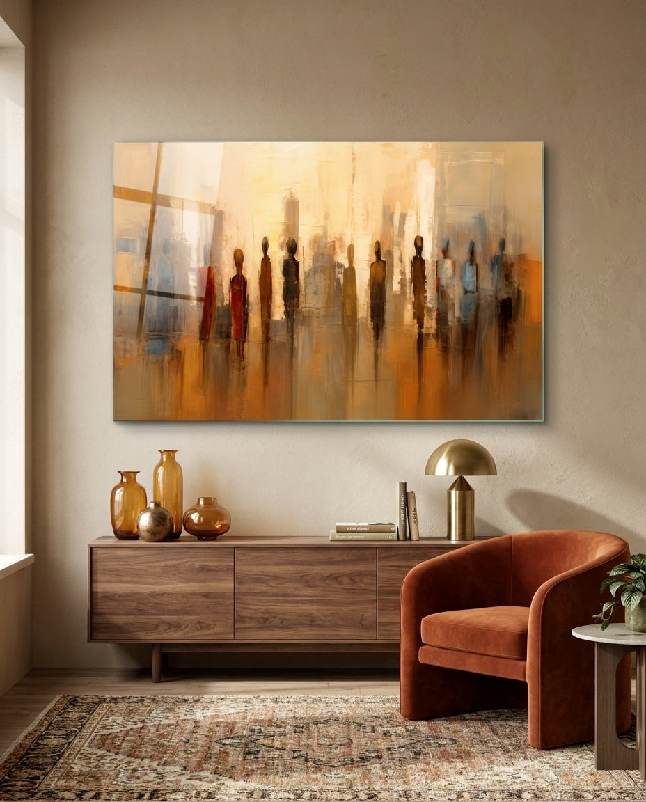 Silhouettes Glass Wall Art || Designer Collection