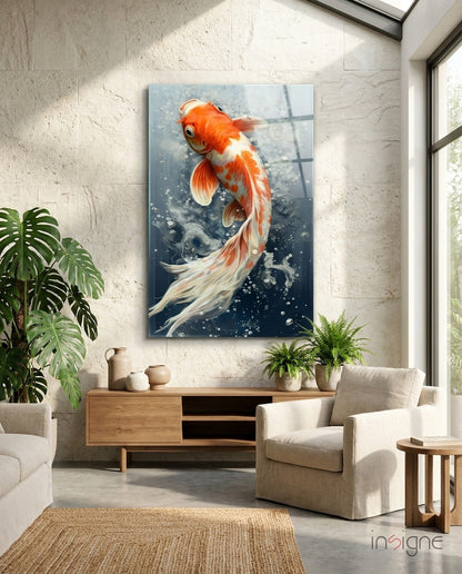 Angelfish Glass Wall Art|| Designer's Collection