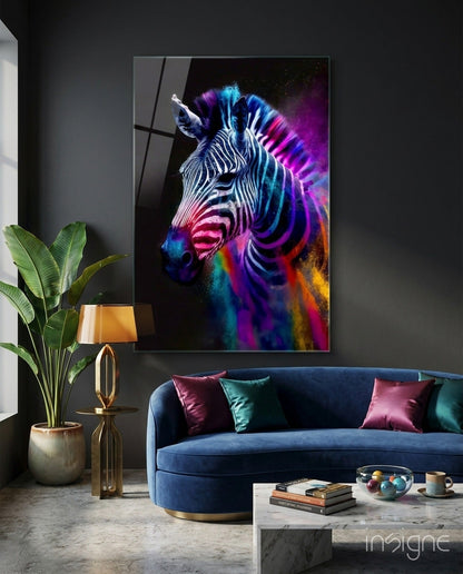 Zebra Glass Wall Art|| Designer's Collection