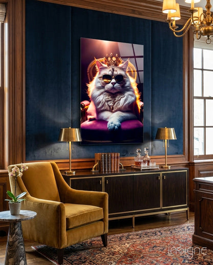 The Queen Glass Wall Art|| Designer's Collection