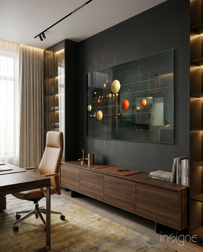 Planets Glass Wall Art|| Designer's Collection