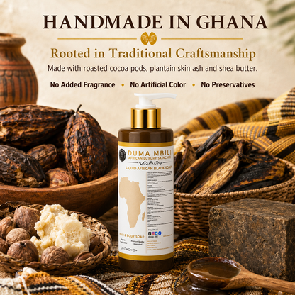 Duma Mbili Liquid African Black Soap - Shaketea