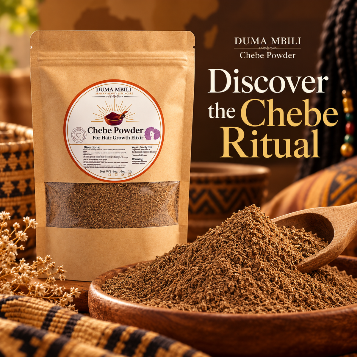 Original Chadian Chebe Hair Powder - Shaketea