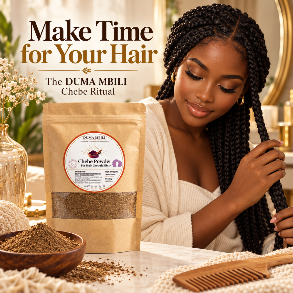 Original Chadian Chebe Hair Powder - Shaketea
