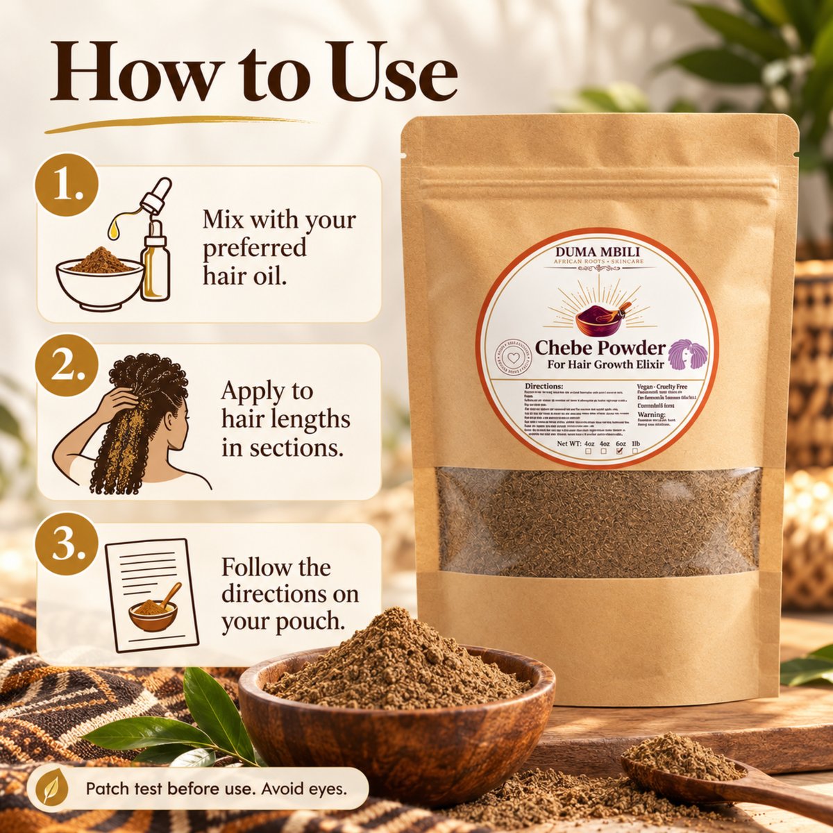 Original Chadian Chebe Hair Powder - Shaketea