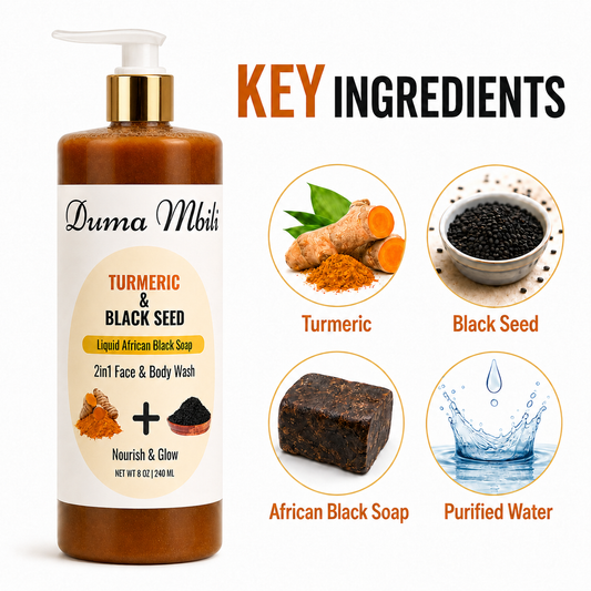 Turmeric & Black Seed African Black Soap - Shaketea