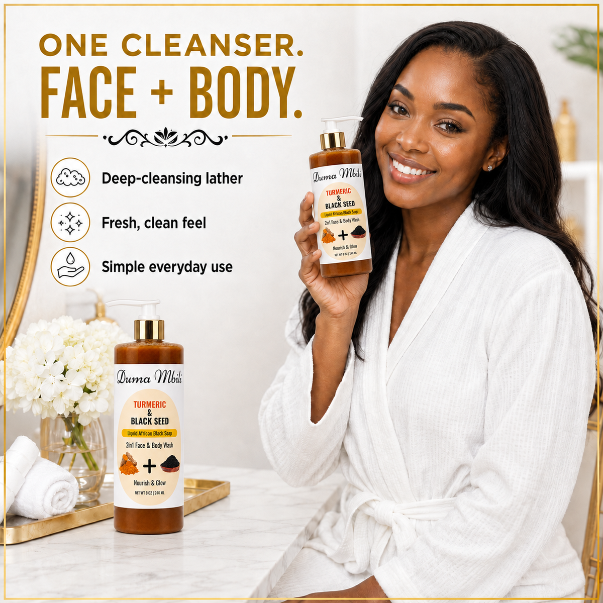 Turmeric & Black Seed African Black Soap - Shaketea