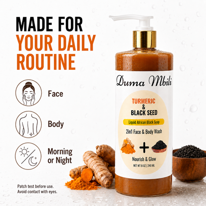 Turmeric & Black Seed African Black Soap - Shaketea