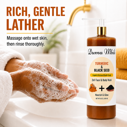 Turmeric & Black Seed African Black Soap - Shaketea
