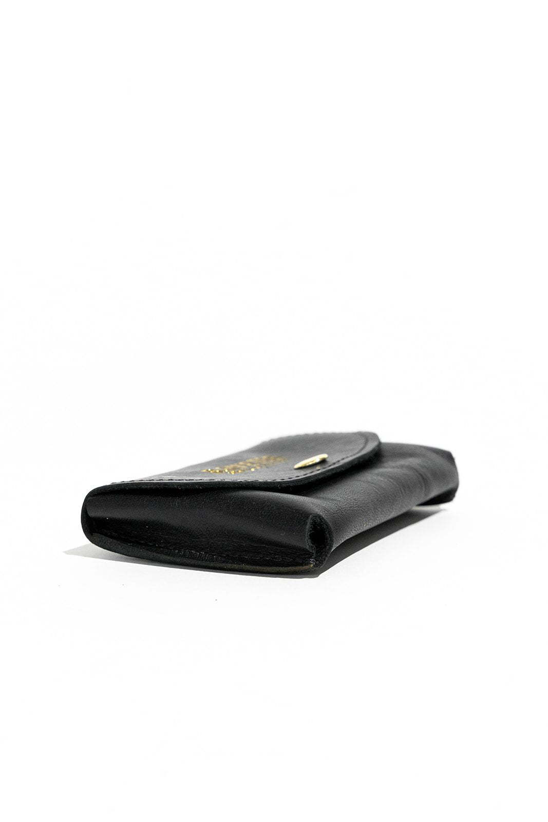 Ida Mini | Signature Black Leather Card Holder Wallet