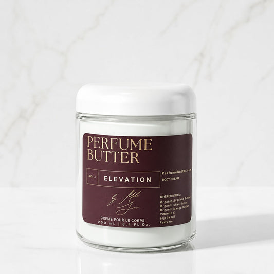 ELEVATION – The Luxury Body Butter Perfume | Floral Gardenia, Jasmine & Italian Mandarin Fragrance | Hydrating Skin Moisturizer | Sweet Elegant Long-Lasting Scent | Perfume Butter - Shaketea