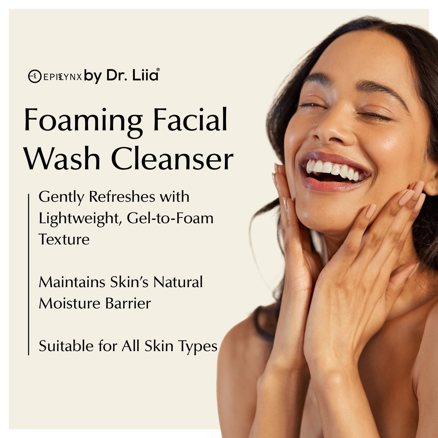 Oil-Free Foaming Face Wash for Acne-Prone Sensitive Skin – Aloe & Ashwagandha, Gluten-Free