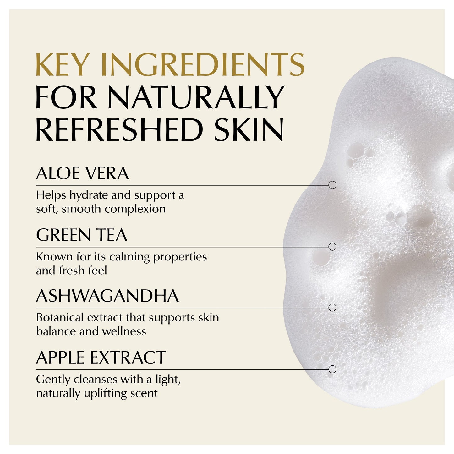 Oil-Free Foaming Face Wash for Acne-Prone Sensitive Skin – Aloe & Ashwagandha, Gluten-Free