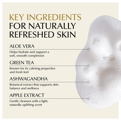 Oil-Free Foaming Face Wash for Acne-Prone Sensitive Skin – Aloe & Ashwagandha, Gluten-Free