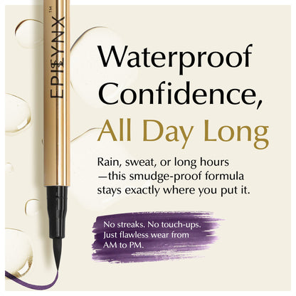 Waterproof Eyeliner for Sensitive, Watery Eyes – Smudge-Proof on Hooded Lids, Gluten-Free & Vegan