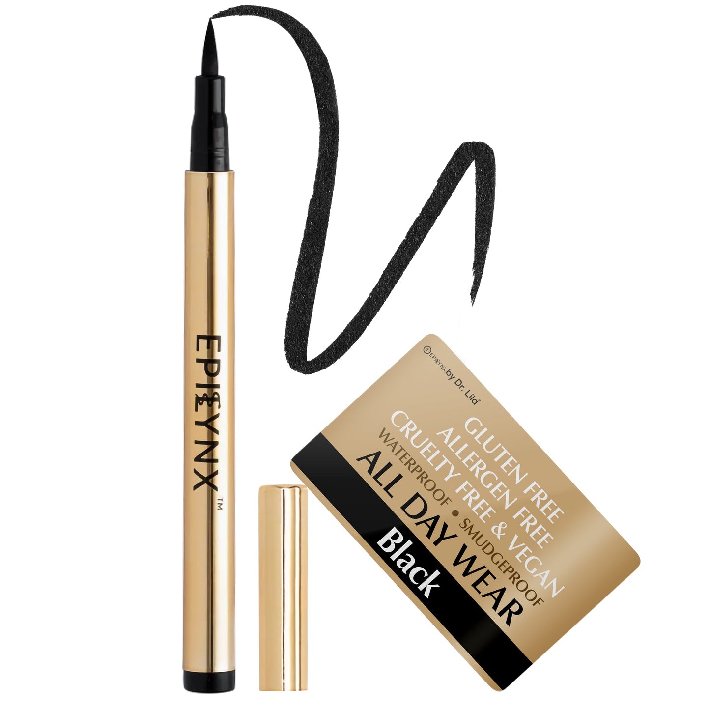 Waterproof Eyeliner for Sensitive, Watery Eyes – Smudge-Proof on Hooded Lids, Gluten-Free & Vegan