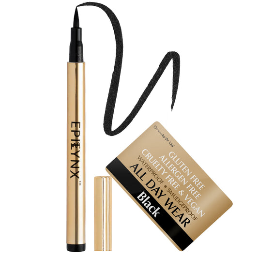 Waterproof Eyeliner for Sensitive, Watery Eyes – Smudge-Proof on Hooded Lids, Gluten-Free & Vegan