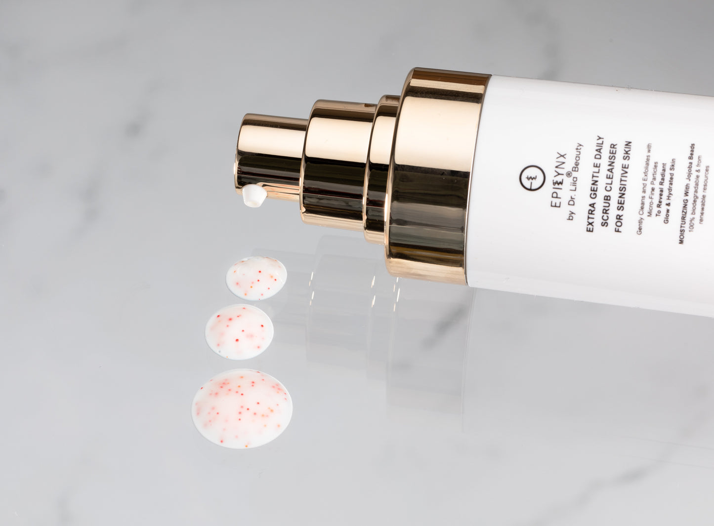 Gentle Exfoliating Face Scrub for Thinning, Sensitive Skin – Hyaluronic Acid & Jojoba Beads