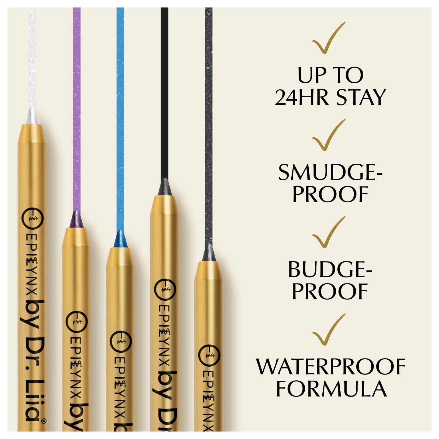 Kajal Eyeliner Pen for Sensitive, Watery Eyes – Smudge-Resistant Waterline, Hypoallergenic