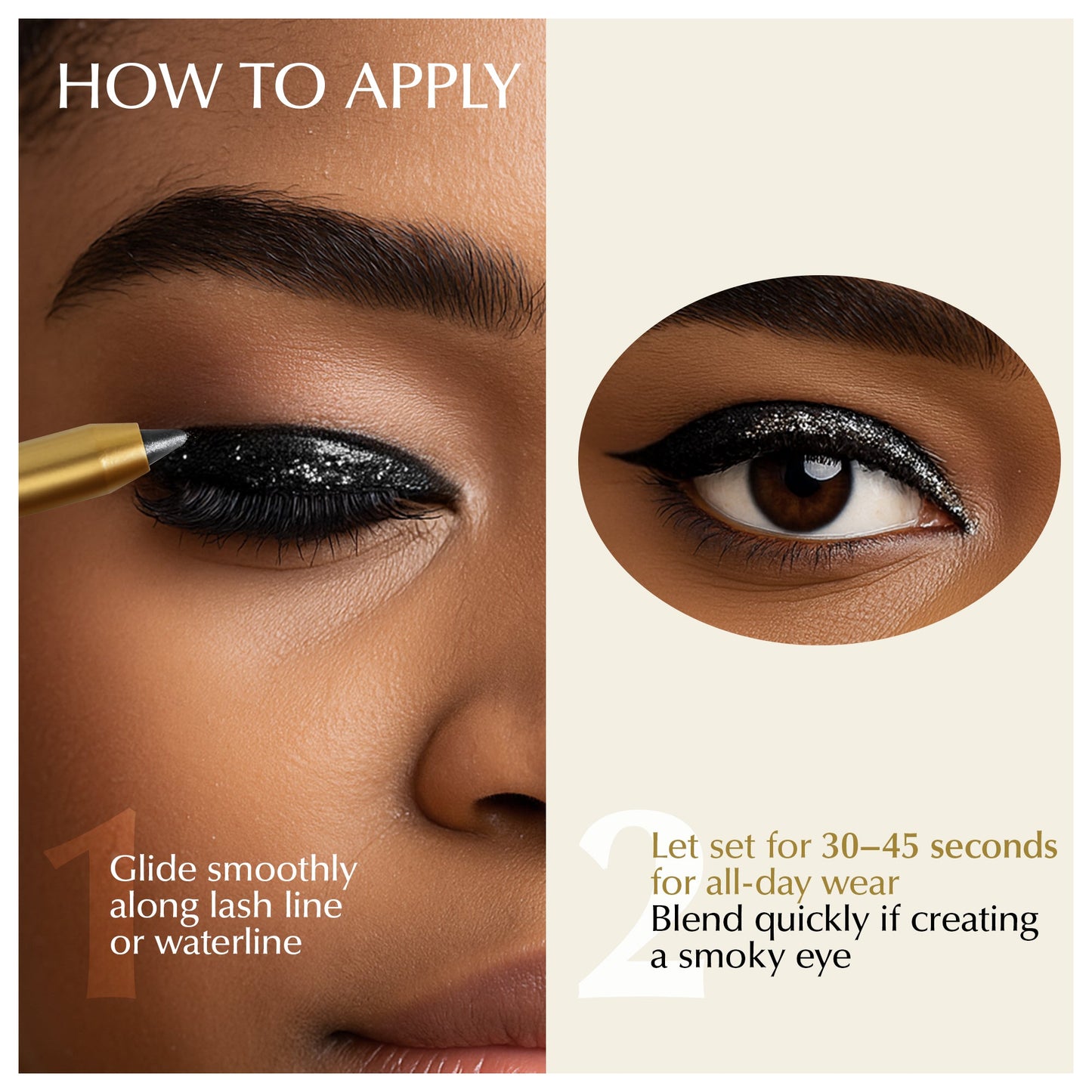 Kajal Eyeliner Pen for Sensitive, Watery Eyes – Smudge-Resistant Waterline, Hypoallergenic