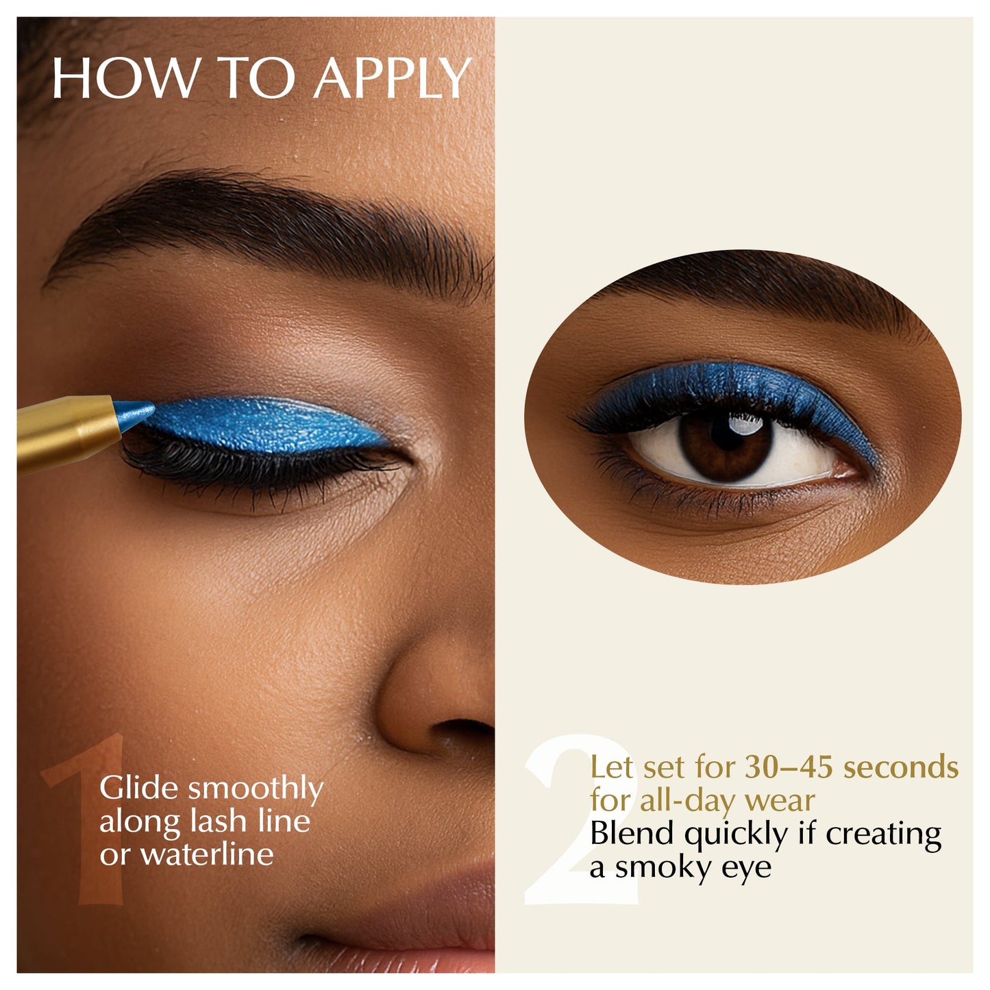 Kajal Eyeliner Pen for Sensitive, Watery Eyes – Smudge-Resistant Waterline, Hypoallergenic