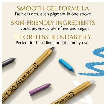 Kajal Eyeliner Pen for Sensitive, Watery Eyes – Smudge-Resistant Waterline, Hypoallergenic