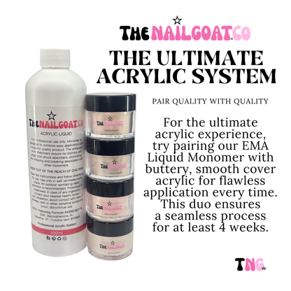 MMA-Free EMA Acrylic Liquid Monomer for Professional Nail Systems